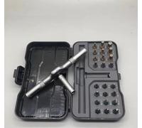 TYXFSMYXGS 24 in 1 ratchet screwdriver set combination household wrench screwdriver tool multi-function batch head multi-use disassembly black