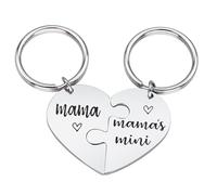 TYXHXTF 2PCS Keyring Keychain, Key Chain, Key Ring, Mum Gifts, for Mothers Day, Presents from Daughter Son, for Mummy Birthday Christmas