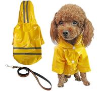 TYXHXTF Dog Raincoat, Lightweight Waterproof Rain Jacket with Reflective Strips, For Small to Medium Dogs