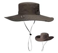 TYXHXTF Sun Hat, Bucket Hat, Boonie Hat, Wide Brim Fishing Hats, Windproof & Adjustable, Lightweight & Breathable, for Summer Outdoor Walking Golf Safari Hiking, for Men Women Brown