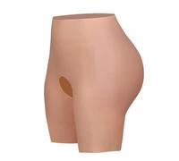 TYXYCYG Silicone Buttock Enhancer Pants, Realistic Hip Enhancer Shapewear Panties for Crossdresser, Drag Queen, Transgender,Bronze,M2