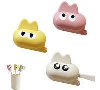 Tyxzle 3 PCS Cute Toothbrush Head Covers, Plastic Toothbrush Protector Clip, Portable Toothbrush Cap for Travel Home Camping School
