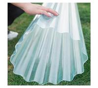 TYYCKJ 1.5mm Clear Fiberglass Roof Panels for Daylight Transparent Corrugated Sheets for Sunroom Rain Guard Edge & UV Resistant Roofing Solution