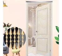 TYYCKJ Crystal Bead Curtain, Acrylic Beads With Aluminum Alloy Rail - DIY Decorative Room Divider, Beaded String Curtain For Living Room, Bedroom & Window, Indoor Door Divider(80x120cm(26 Strä