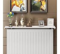 TYYCKJ No Drill Radiator Shelf Space Aluminum Storage Rack Efficient Heating Covers 50cm White 28kg Capacity Easy Install 4.5cm Bracket Perfect for Home nization