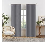 TYYUETY Custom-made magnetic folding curtains suitable for sliding doors, studios, and bedrooms.-gray- W200xH220cm