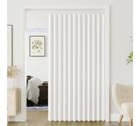 TYYUETY Custom-made magnetic folding curtains suitable for sliding doors, studios, and bedrooms.-white- W70xH200cm