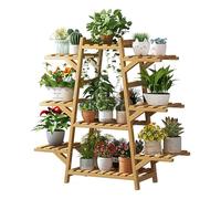 TYZDLSM Bamboo Plant Stand for Indoor Plants, Multi-Tier Flower Shelf, Bamboo Rack Tiered Plant Stands, Planter Display Shelves, Modern Living Room Decor, Easy Assembly