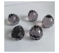 TYZK Garden Suncatchers 5pcs 33mm Transparent Black Acrylic Crystal Ball Pendant Prisms Lighting Lamp Part Handmade Pendant Necklaces
