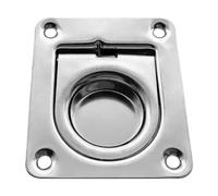 TYZK Square Lift Recessed Door Handles Flush Recessed Boat Hatch Mount Lifting Ring Pull Handle (Color : 65mm x 55mm)