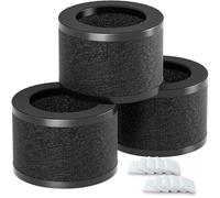 TZ-K1 Replacement Filter Compatible with ToLife TZ-K1 Air Purifier, AROEVE MK01 MK06 Air Purifiers, 3-in-1 H13 True HEPA Filter, 3 Pack, Black