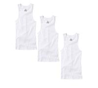 TZ Promise 3-6 Pack Men's Tank Top Undershirt 100% Cotton Plain Ribbed Workout A-Shirts, 3-pack White, Medium