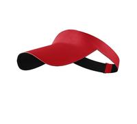 TZ Promise Women Men Seamless Neoprene Sun Visor with Stretch Band for Adjustable for Running Tennis Golf Outdoor Sports, Red, S/M