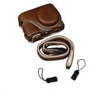 Tz99 Leather Case, Pu Leather Case Suitable for Lumix Tz99 With Adjustable Shoulder Strap, Tz99 Base Opening Case (Brown for Lumix Tz99)