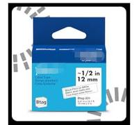 Tze-231 Label Maker Tape, 12mm 0.47" Black Ink on White Laminated Tape Replacement Compatible for Brother P-Touch PT-D220 PT-D210 PT-H110 PT-D410 PT-P300BT PT-P710BT PT-D610BT PT-D460BT etc. 9 Packs