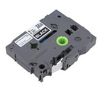 TZE325 Band 9mm Black Character Colour: White BROTHER