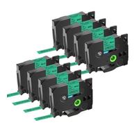 TZe731 Laminated Label 12mm Black On Green Tape 4 Pack 8 Pack Compatible With Labeller D210 550 E200 TZ741 721 Ribbon(8PK)