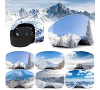 TZEKING 6 Pieces Protective Case for Ski Glasses, Protects Against Scratches, Anti-Scratch and Dust, Portability Ski Goggles Case, Elastic Microfibre, for Travel and Après-Ski, Unisex