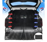 TZEKING Fly Screen for Tailgate, Rear Barn Cover for Trunk Door, Car Magnetic Mosquito Net in Black Mesh, Mosquito Net for Car Trunk