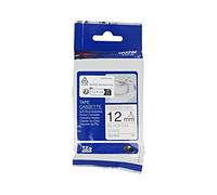 TZER231 Tape 12mm 4m White Drawing Colour: Black Laminated BROTHER