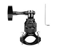 TzezFoz 360°Rotation Motorcycle Bike Handlebar Mount, Aluminum Alloy Action Camera Adapter, Compatible with GoPro Hero 13/12/11/10/9/Max, DJI Osmo Action, Insta360, for Cycling Motorcycle Water Sports