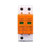 TZG40-PV SPD DC 1000V 20KA~40KA House Surge Protector Protective Low-voltage Arrester Device 1Pcs(600V)
