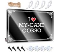 TZGH Man Cave Rules I Love My-Cane Corso Tin Sign Beer Decor Decorative Bar Signs(20X30CM)