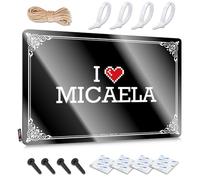 TZGH Tin Decor I Love Micaela Tin Sign Funny Wall Decor Signs Men Decor(20X30CM)
