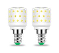 TZHILAN E14 LED Corn Bulb 6W, 75W Incandescent Equivalent, 850Lm 6000K Cool White AC100-265V, Non-Dimmable SES LED Bulb for Living Room, Office, Kitchen& Bathroom, 2 Pack