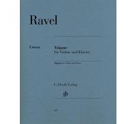 Tzigane violin and piano with marked and unmarked string part Ravel G. Henle Ver