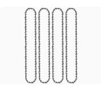 TZIQAMTEL Chainsaw Chain, 16 Inch Chainsaw Chain, 64 Drive Links, 0.325 Inch Pitch, 0.058 Inch Gauge, Round Cutters (4pcs 16-Inch Chain)