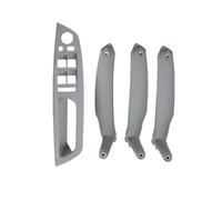 TZIUSFAC for E70 X5 SAV 2006-2013 Armrest Car Left Front Driver's Seat LHD Interior Door Handle Inner Panel Pull Trim Cover(Grey 4 Pcs)