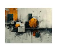 TZKRWRH Canvas Print Wall Art Retro Patterns Abstract Rustic Neutral Modern Art Contemporary Pictures Decorative Bohemian for Living Room, Bedroom, Office(Black 111)-40x60cm Unframed