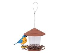 TZLMWDFRWG Bird Feeders for Outdoors Hanging, Snap Lid Design, Automatic Feeding, Wind Proof, Sun Proof Wild Bird Feeder with Simulated Bird