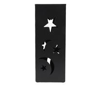 TZLMWDFRWG Metal Umbrella Stand, Star Moon Pattern, BREATHABLe AND HOLLOWED OUT Umbrella Stand Rack for Umbrellas, Hiking Sticks, Walking Sticks, Ski Sticks
