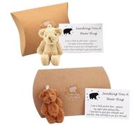 TZMFHD Bear Hug - 2 Pcs Delicate Pocket Bears for Gifts on Birthdays, Christmas & Thanksgiving