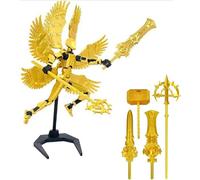 TZMFHD T13, Titan 13 Action Figure, T13 Action Figure, 3d Printed Multi-Jointed Movable, Desktop Decorations For Game Lovers Toys(Assembly Complete, Winged Judgment Angel, Four Weapons)