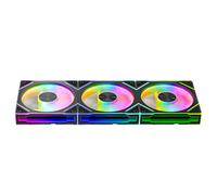 TZMRIT ASTRO-V2 Infinity Mirror ARGB PC Fan 120mm with PWM Control and ARGB Effect,1850RPM,58.36CFM,Triple Pack (BK)