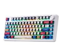 TZMRIT Aula F75 Wireless Mechanical Keyboard,Creamy Keyboard with RGB Backlit Hot Swappable, 81 Keys 75% Layout Gaming Keyboard, Bluetooth/2.4GHz/Type-C, Creamy Sounding - Reaper Switches
