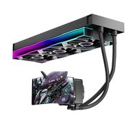 TZMRIT CA360 ARGB 360 mm AIO Rotatable 6.67 Inch AMOLED Curved Screen 3D Anamorphic Effect Adjustable AIO Water Cooling 360 mm, 320 W TDP, for Intel LGA 1851/1700 AMD AM5/AM4 (BK)
