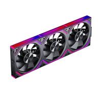 TZMRIT Interstellar-V2RS ARGB PWM PC Fan,Daisy Chain Design,One Cable Connection,RGB PC Fan 120 mm,Triple Pack (BK Reverse Flow)