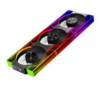 TZMRIT Interstellar-V3 Forward/Reverse Flow Interchangeable RGB PC Fan 120mm Daisy Chain 3Piece with PWM Control and ARGB Effect Black,2000RPM,68.5CFM