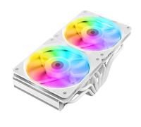 TZMRIT JiuShark JF13K Diamond Top-Down CPU Cooler, 250 W TDP, Dual 1800 RPM 64.51CFM 1.71 mmH2O 15 mm Fan, for AM4/AM5, for LGA1200/115X/1700 (WH)