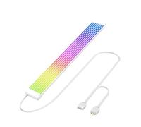 TZMRIT PC Cable Rgb, ARGB PSU Cable Cover Cable Extension, RGB Power Extension Cable Cover Kit for Motherboard and GPU PC Cable Parts Decoration (White-8PIN)