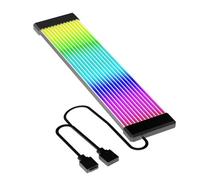 TZMRIT PC Cable Rgb, ARGB PSU Cable Cover Cable Extension, RGB Power Extension Cable Cover Kit for Motherboard and GPU PC Cable Parts Decoration (Black-24PIN)