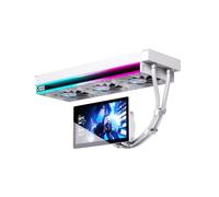 TZMRIT UF360 Aio Water Cooling 360 mm with 7-Inch LCD Magnetic 360° Rotating Screen Display, All-in-One ARGB Infinity Mirror 2300RPM PWM Fan with Speed Display