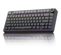 TZMRIT x Aula F75 MAX Mechanical Gaming Keyboard 75 Percent, 2.4 GHz/Type-C/BT5.0 Wireless Connection, Side Engraved, Leaf Spring Gasket Structure, Hot-Swap Wireless Keyboard RGB [LEOBOG Reaper Switch