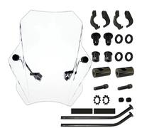 TZNTOWG Motorbikes Deflector 15.5" Windshield with 7/8" or 1" Handlebars Fit For Harley Fit For Honda Motorcycle Windshield(6025-clear wind)