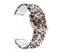 Tznzxm Bands Compatible with Fitpolo/TOOBUR DR06 smart watch, Brown leopard-print Adjustable Soft Silicone Replacement Wristband Straps for Fitpolo DR06 / TOOBUR DR06 1.27" for Women Men