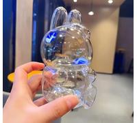 Tznzxm Protective Case for LABUBU The Monsters Have a Seat, Clothes for Labubu, Clothes Set for Labubu Doll ,Transparent Acrylic Standing Display Case Cover Accessories (No Doll) - Sitting